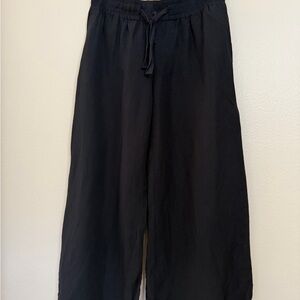 A New Day Black Wide Leg Drawstring Pants Women’s XL Pull On Casual Lounge